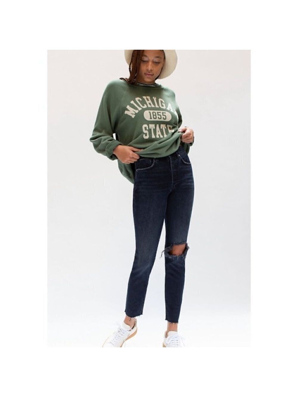 FREE People BNWT "Stella" Jean Hi-Rise Button Fly